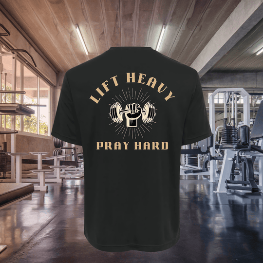 Lift Heavy Pray Hard | Adult Unisex Performance Tee