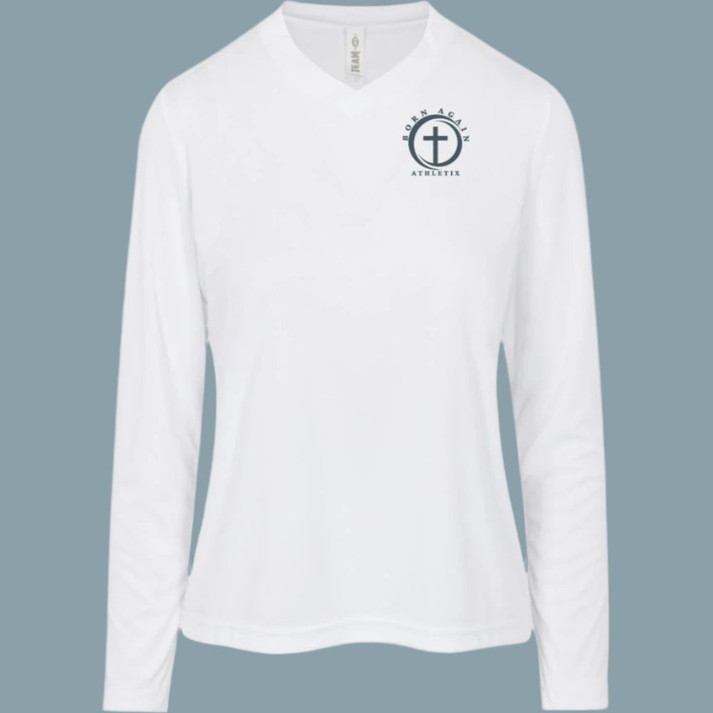 Hooked on Jesus | Women's Long Sleeve Performance Tee