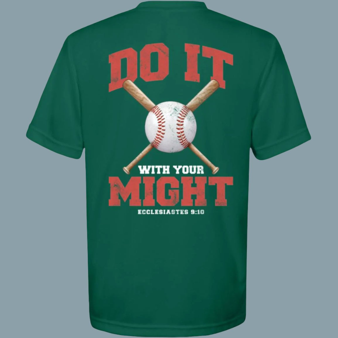 Do It With Your Might | Youth Moisture-Wicking Tee