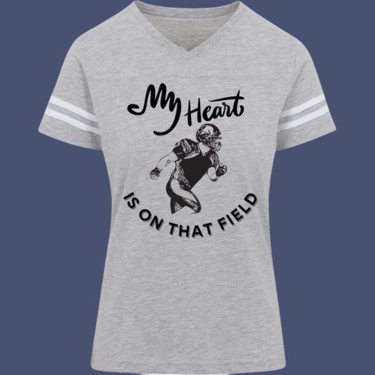 My Heart is On That Field | Women's Football Tee