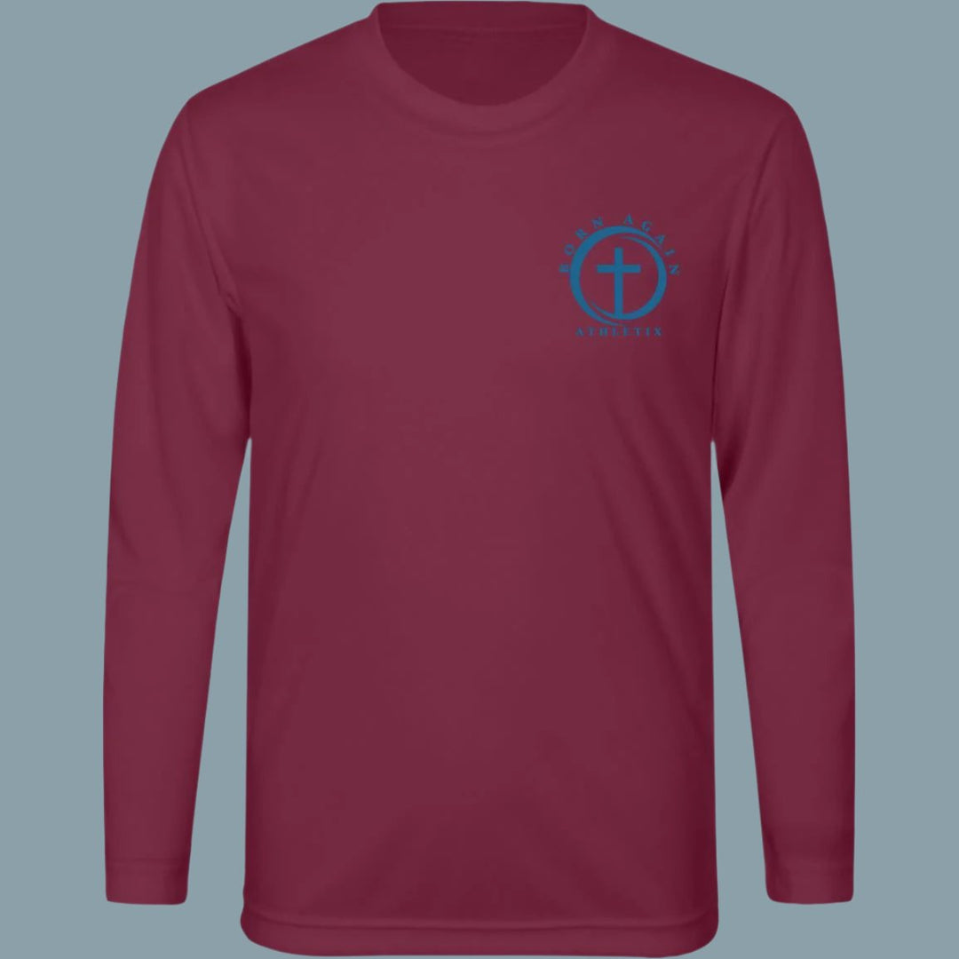 Hook on Jesus | Youth Long Sleeve Performance tee