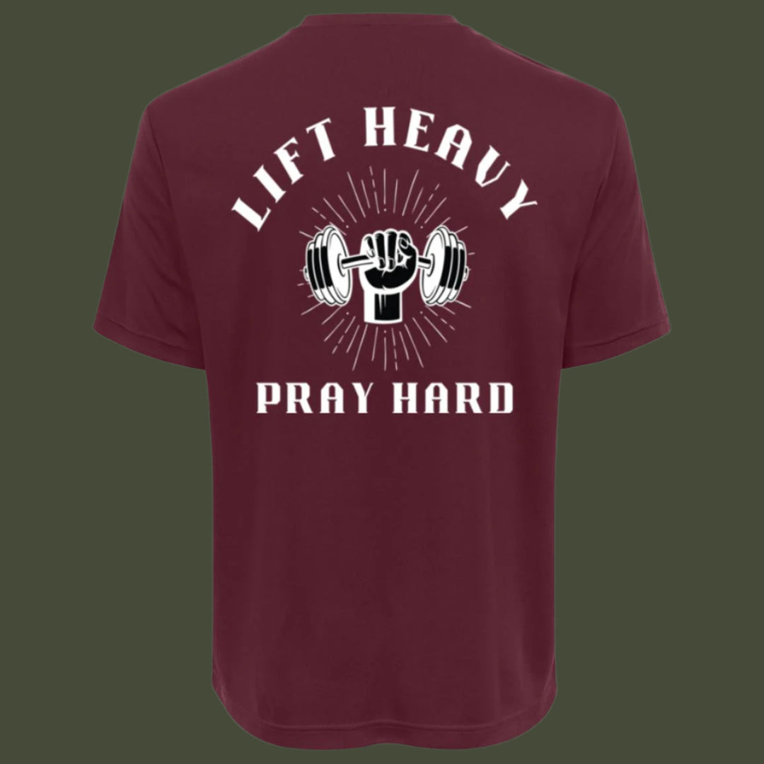 Lift Heavy Pray Hard | Adult Unisex Performance Tee