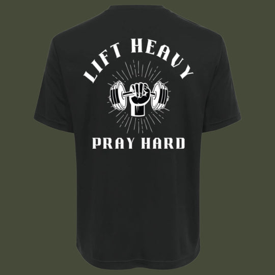 Lift Heavy Pray Hard | Adult Unisex Performance Tee