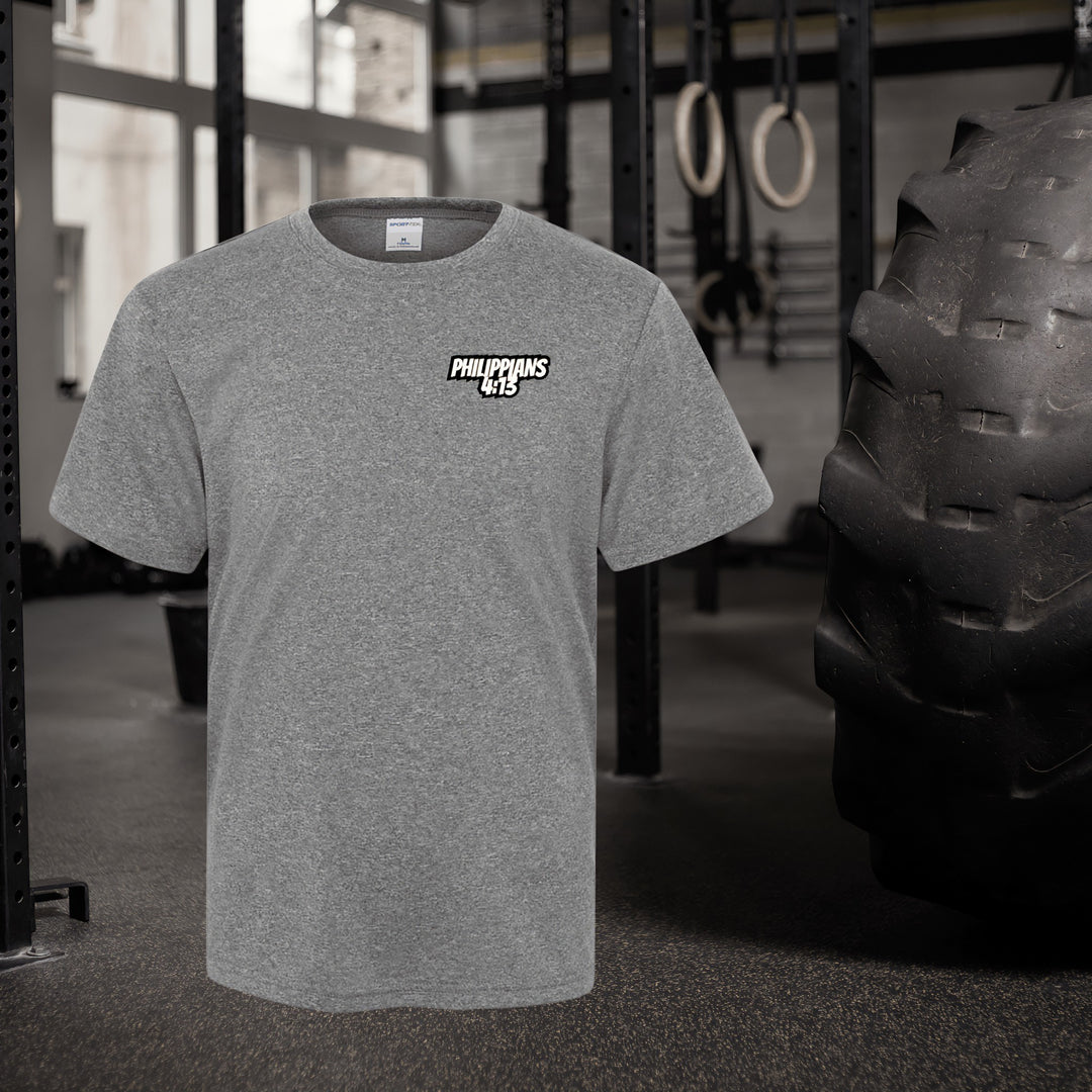 God Gives Me Strength | Youth Moisture-Wicking Tee