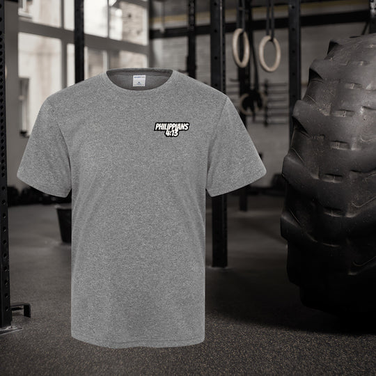 God Gives Me Strength | Youth Moisture-Wicking Tee