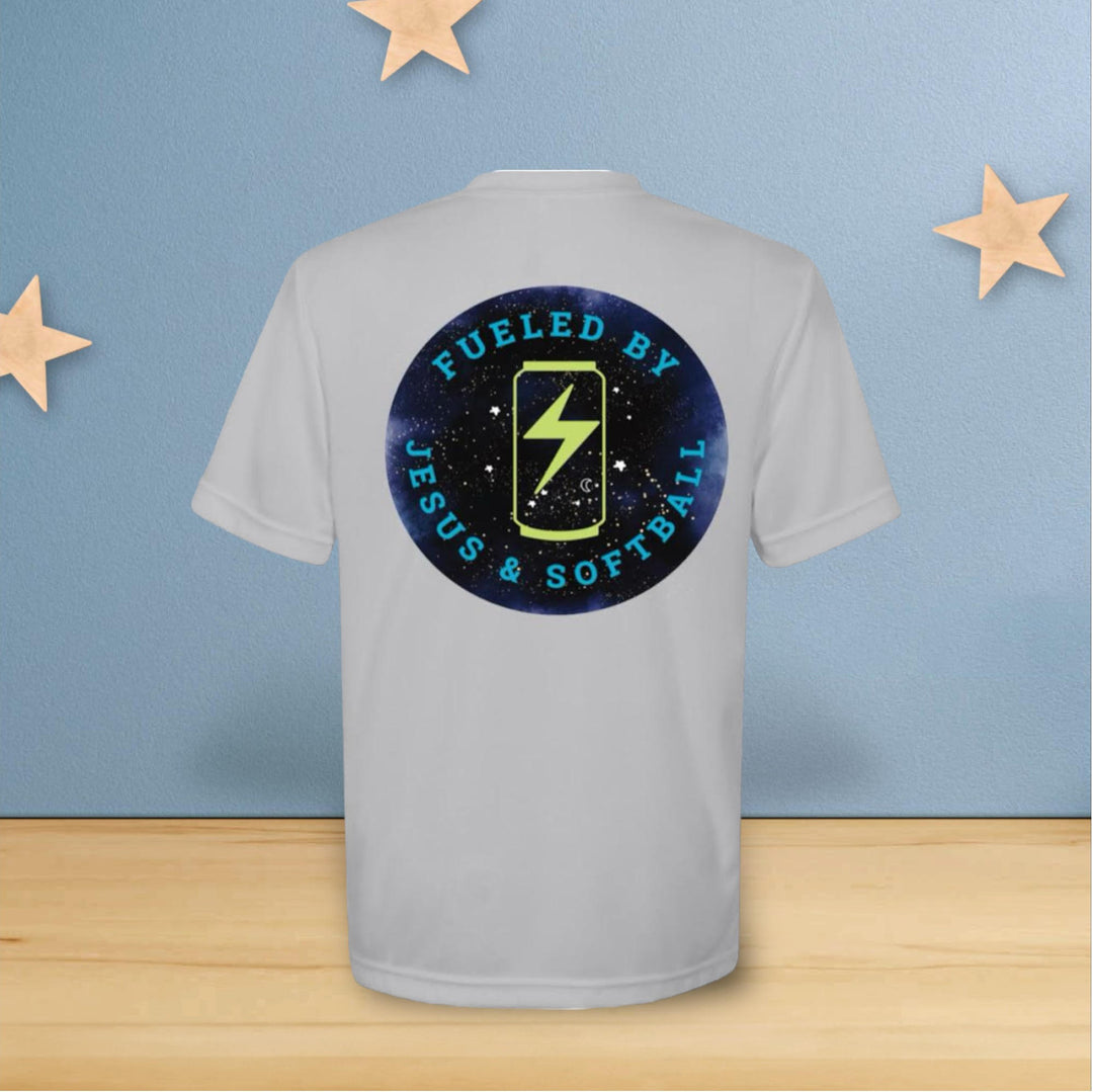 Fueled by Jesus & Softball - Youth Performance Tee