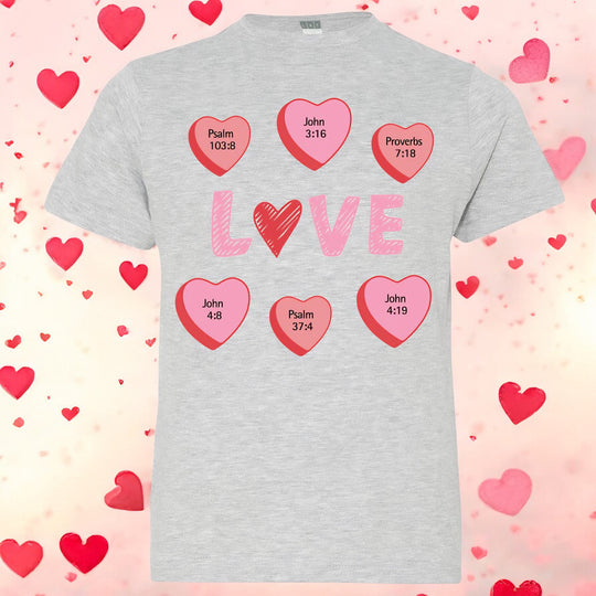 Valentine Heart Candy Verse | Youth Premium Tee