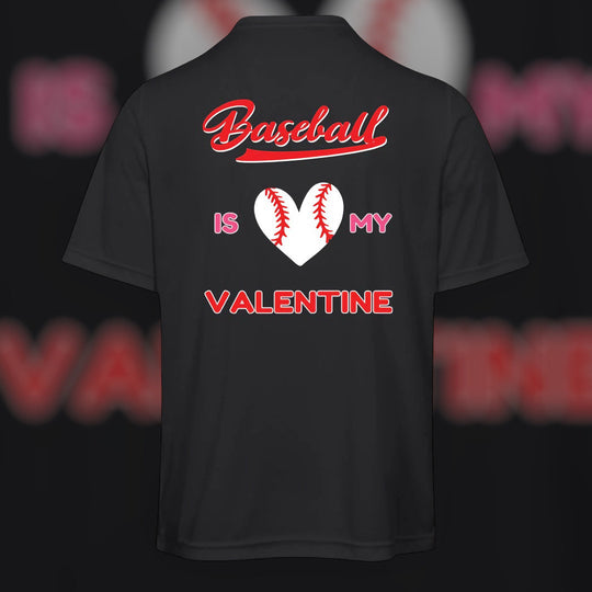 Baseball is my Valentine | Adult Unisex Moisture-Wicking Tee