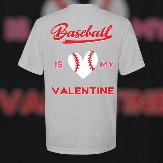 Baseball is my Valentine | Youth Moisture-Wicking Tee