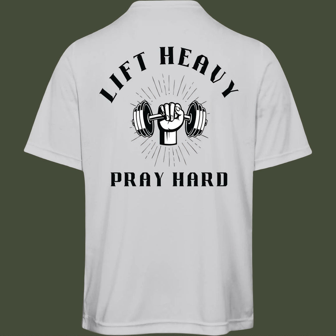 Lift Heavy Pray Hard | Adult Unisex Performance Tee