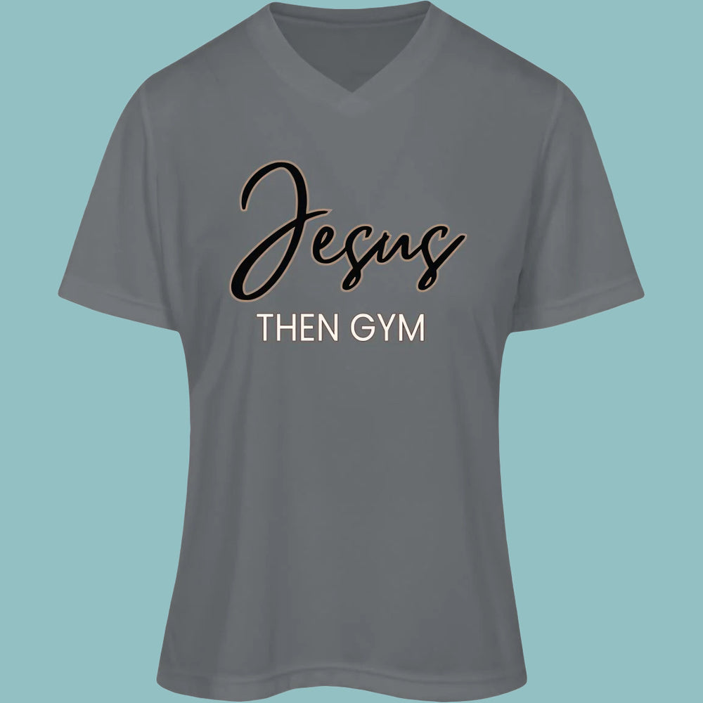 Jesus Then Gym | Women's Performance Tee