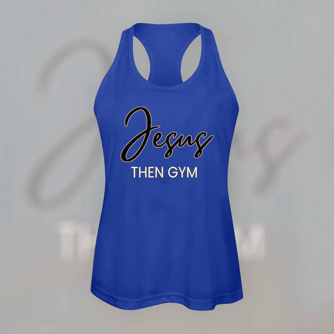 Jesus Then Gym | Women's Performance Racerback Tank