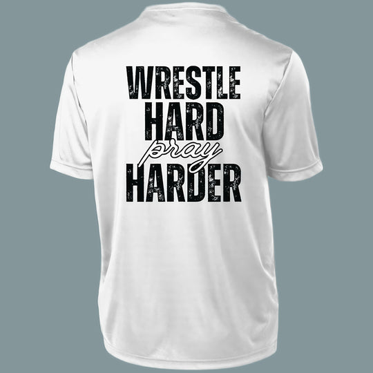 Wrestle Hard. Pray Harder. | Youth Moisture-Wicking Tee