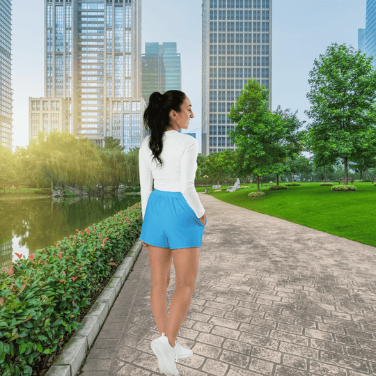 Women’s Athletic Shorts (Sky Blue)