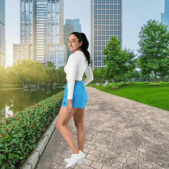 Women’s Athletic Shorts (Sky Blue)