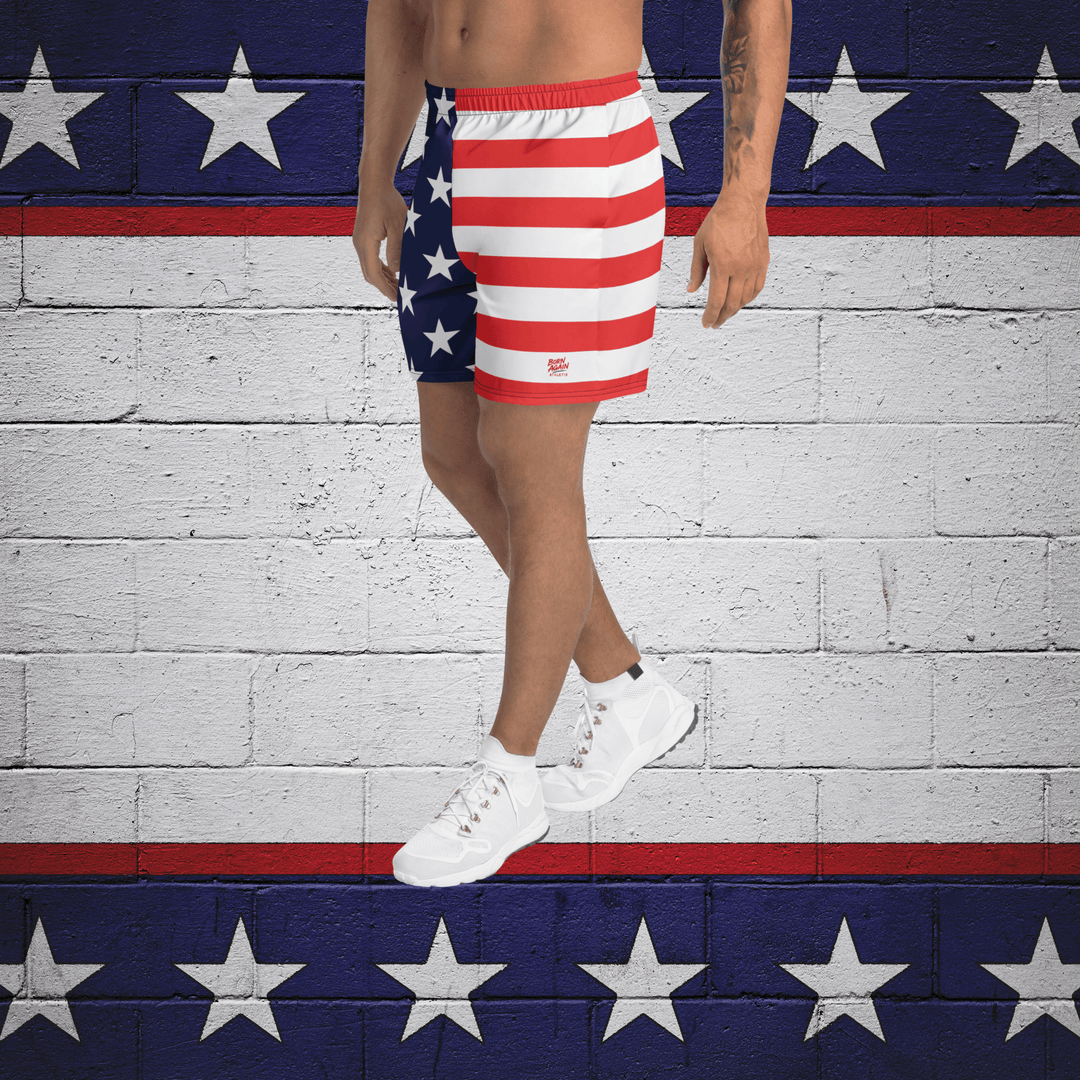 American Flag Athletic Shorts