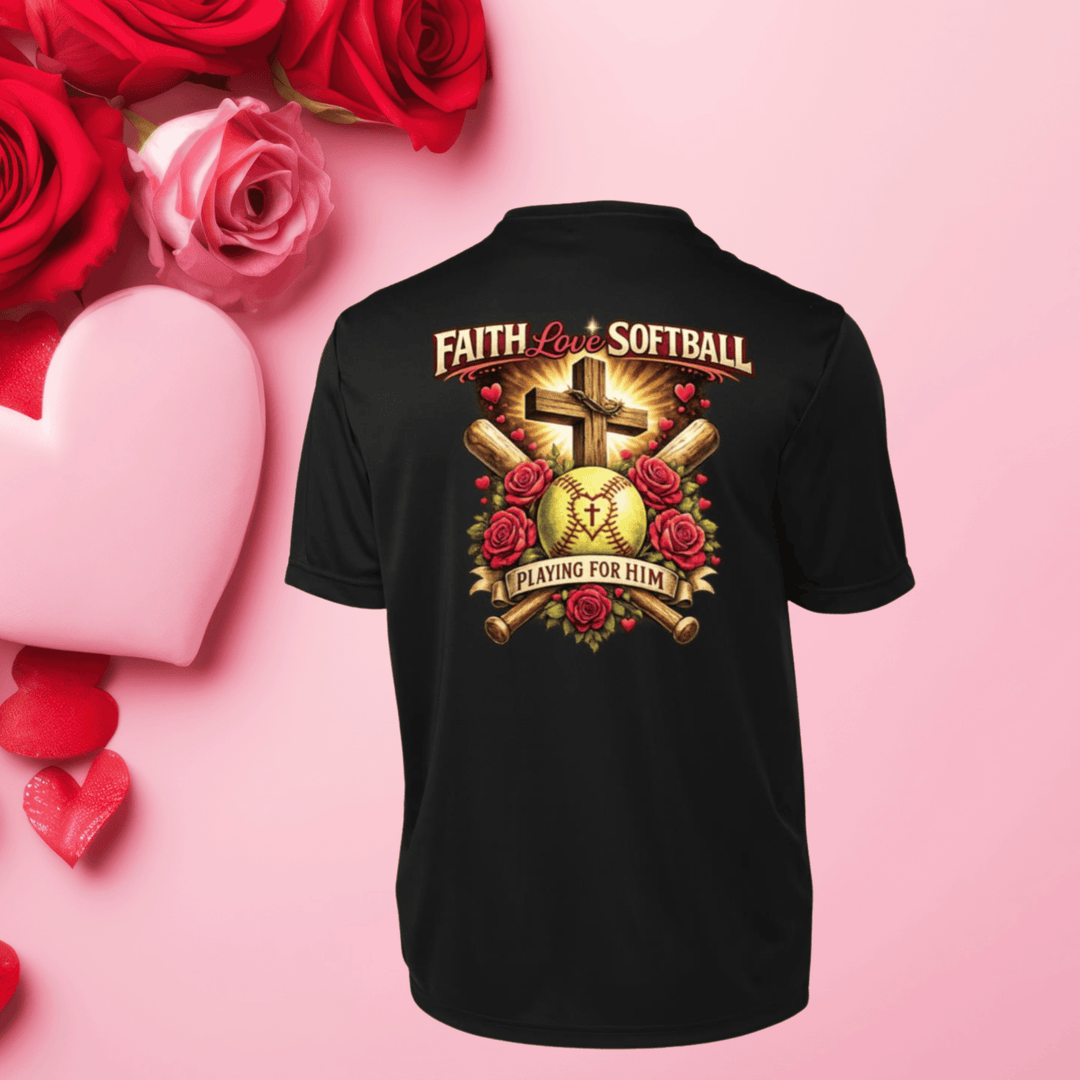 Faith - Love - Softball | Youth Performance Tee (Limited Edition)