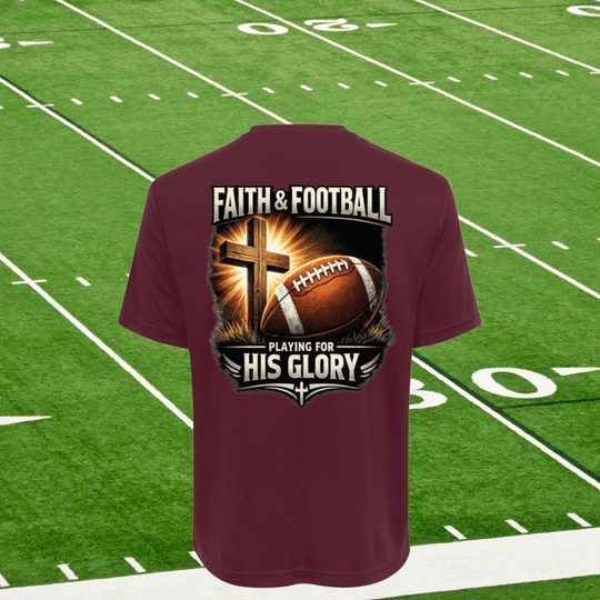 Faith & Football | Youth Performance Tee