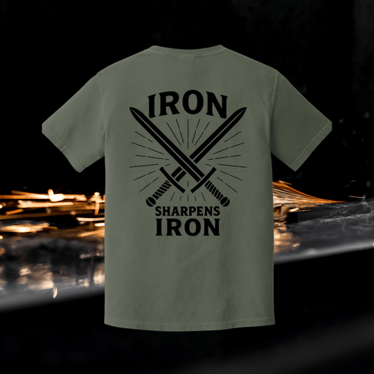 Iron Sharpens Iron | Adult Heavyweight Unisex Tee
