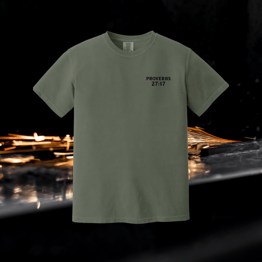 Iron Sharpens Iron | Adult Heavyweight Unisex Tee