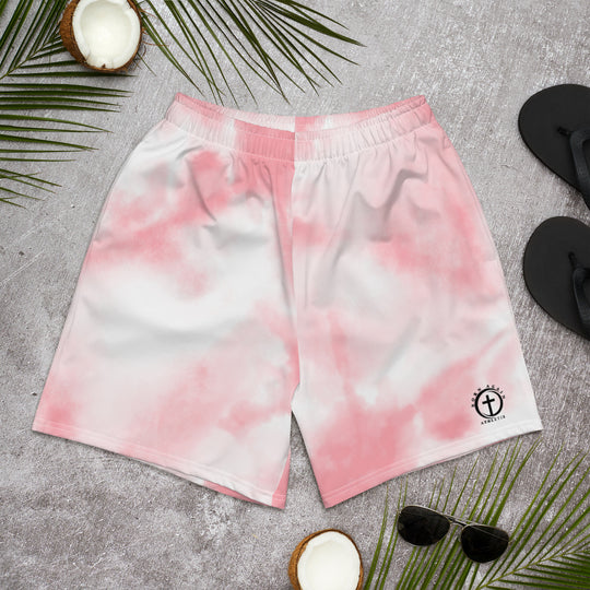 Pink & White Athletic Shorts