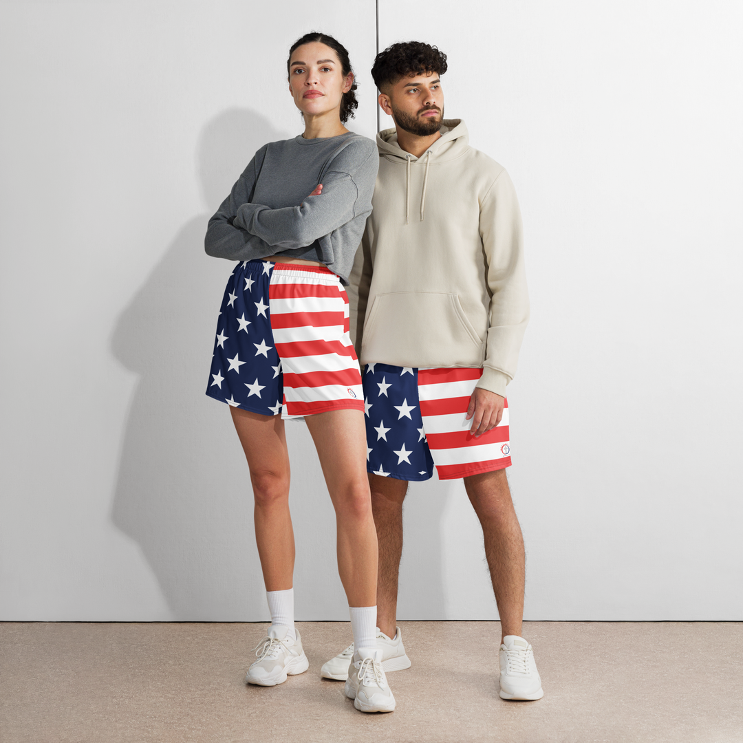 American Flag Athletic Shorts