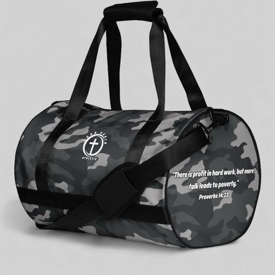 Born Again Athletix Gym Bag - Gray Camo